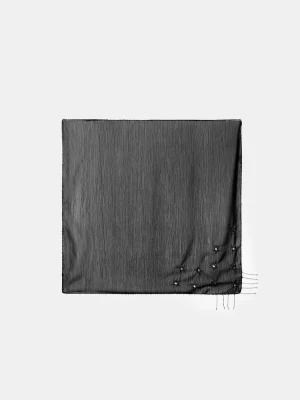 Obrázek produktu Stradivarius Šátek S Flitry A Třásněmi Black