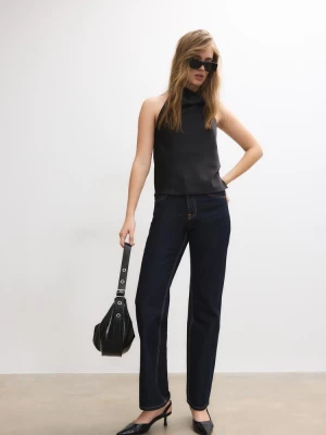 Obrázek produktu Stradivarius Saténový Top Halter Black