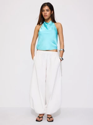 Obrázek produktu Stradivarius Saténový Top Halter Turquoise