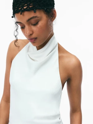 Obrázek produktu Stradivarius Saténový Top Halter White
