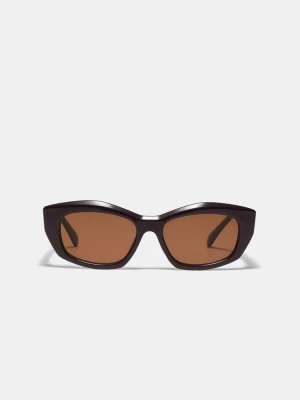 Obrázek produktu Stradivarius Šestihranné Brýle S Plastovými Obroučkami Brown