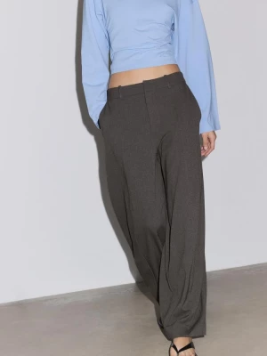 Obrázek produktu Stradivarius Slavnostní Kalhoty Baggy S Detailem Prošitého Švu Dark Grey