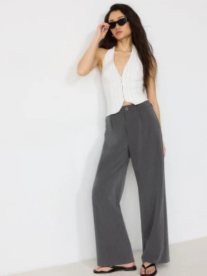 Obrázek produktu Stradivarius Slavnostní Kalhoty S Rovnými Nohavicemi Dark Grey