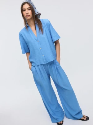 Obrázek produktu Stradivarius Splývavá Košile S Knoflíky Blue