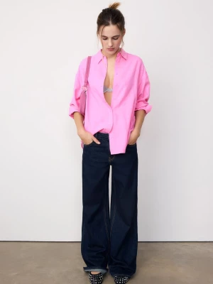 Obrázek produktu Stradivarius Splývavá Košile S Lněným Efektem Pastel Pink