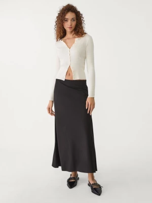 Obrázek produktu Stradivarius Splývavá Vrstvená Midi Sukně Black
