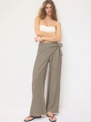 Obrázek produktu Stradivarius Splývavé Kalhoty Sarong Khaki