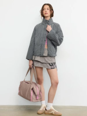 Obrázek produktu Stradivarius Sukně S Volány A Umístěným Potiskem Beige