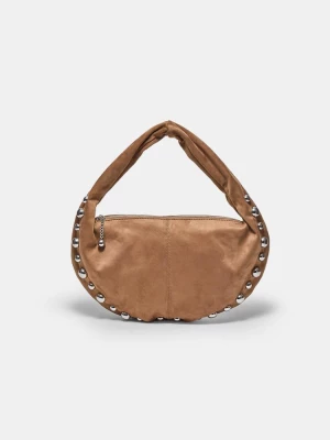 Obrázek produktu Stradivarius Taška Přes Rameno S Cvočky A Efektem Semiše Beige