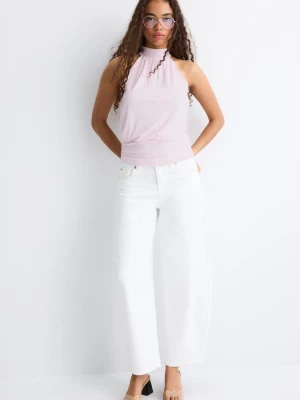 Obrázek produktu Stradivarius Top Halter S Nabíraným Pasem Salmon Pink