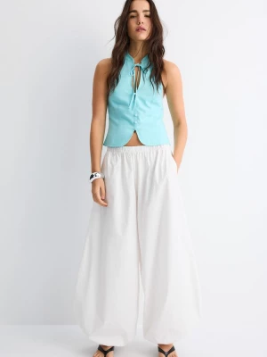 Obrázek produktu Stradivarius Top Qipao Halter S Knoflíky Turquoise