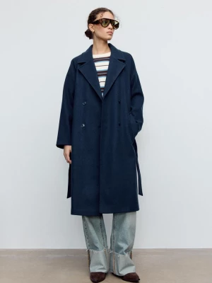 Obrázek produktu Stradivarius Trenčkot Soft-Touch Dark Blue