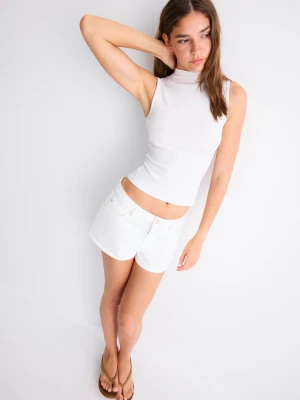 Obrázek produktu Stradivarius Tričko Bez Rukávů S Vysokým Límcem White