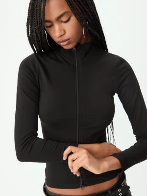Obrázek produktu Stradivarius Tričko S Dvucestným Zipem Black