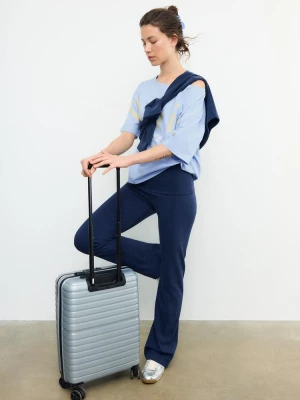Obrázek produktu Stradivarius Tričko Potiskem A Lodičkovým Výstřihem Sky Blue S