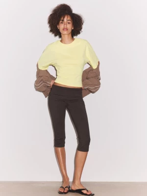 Obrázek produktu Stradivarius Tričko S Japonským Krátkým Rukávem Pastel Yellow