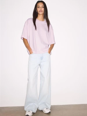 Obrázek produktu Stradivarius Tričko S Krátkým Rukávem Oversize Pastel Pink