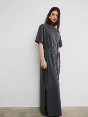Obrázek produktu Stradivarius Tričkové Šaty Krátkým Rukávem Dark Grey S