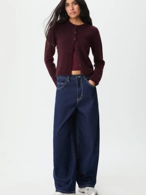 Obrázek produktu Stradivarius Úpletový Kardigan Knoflíky Burgundy S