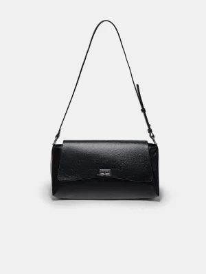 Obrázek produktu Stradivarius Velká Kabelka Přes Rameno S Klopou Black
