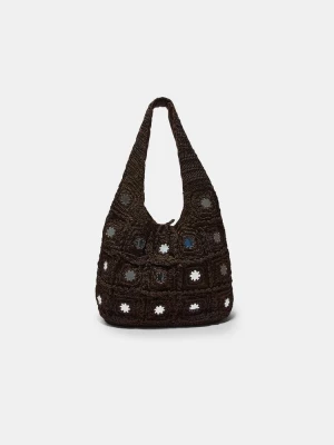Obrázek produktu Stradivarius Velká Kabelka Přes Rameno Se Zrcátky Brown