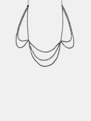 Obrázek produktu Stradivarius Víceúčelový Náhrdelník S Korálky Grey