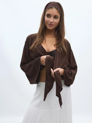 Obrázek produktu Stradivarius Volná Blůza S Rozparkem Brown