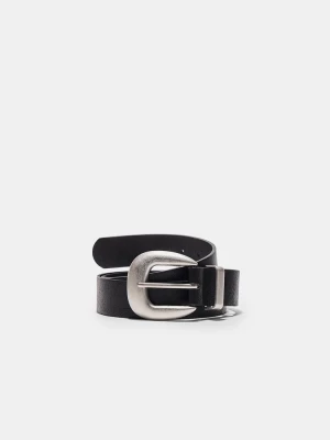 Obrázek produktu Stradivarius Základní Pásek S Matnou Přezkou Black