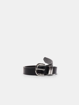 Obrázek produktu Stradivarius Základní Pásek S Tepanou Přezkou Black