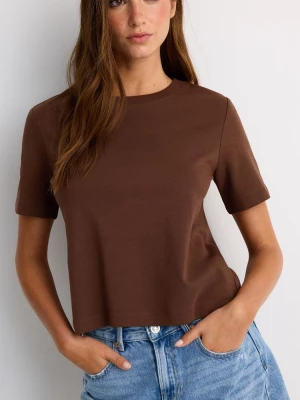 Obrázek produktu Stradivarius Základní Regular Fit Tričko Heavy Weight Brown