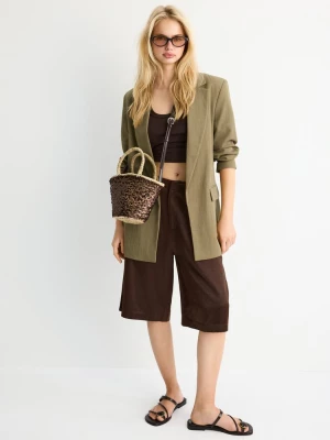 Obrázek produktu Stradivarius Základní Rustikální Sako Olive Green
