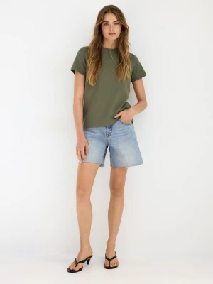 Obrázek produktu Stradivarius Základní Tričko Regular Jemným Omakem Khaki S