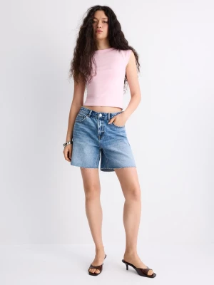 Obrázek produktu Stradivarius Základní Tričko S Lodičkovým Výstřihem Salmon Pink