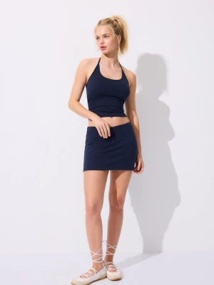 Obrázek produktu Stradivarius Základní Úpletová Kalhotová Sukně Dark Blue