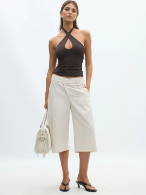 Obrázek produktu Stradivarius Zavinovací Halter Top Brown