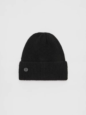 Obrázek produktu Stradivarius Žebrovaná Čepice S Nášivkou Black