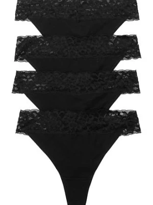 Obrázek produktu Stringi z bawełną (4 pary) bonprix