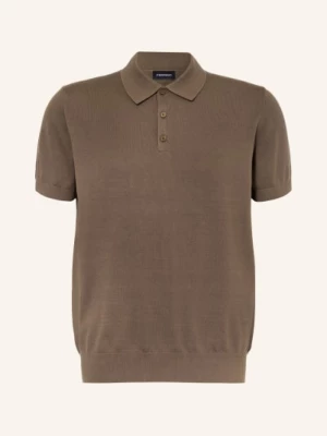 Obrázek produktu Strokesman's Pletené Polo Tričko tmavě hnědá