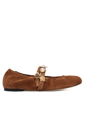 Obrázek produktu Stuart Weitzman Baleríny Socharming Mary Jane SN125 Hnědá