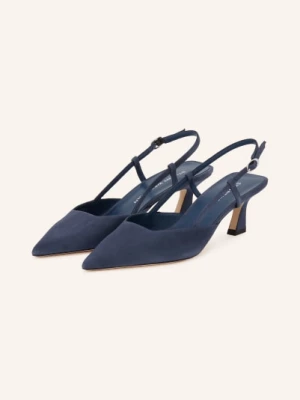 Obrázek produktu Stuart Weitzman Slingpumps S Otevřenou Patou Vinnie tmavě modrá / stříbrná