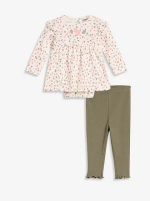 Obrázek produktu Sukienka z body i legginsy z bawełny organicznej (komplet 2-cz.) bonprix