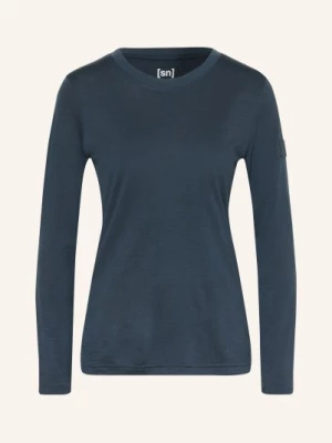 Obrázek produktu Super.Natural Dlouhé Rukávy Casual Rib S Merino Vlnou tmavě modrá