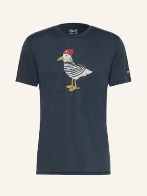Obrázek produktu Super.Natural Funkční Tričko Johnny S Merino Vlnou tmavě modrá / červená / bílá