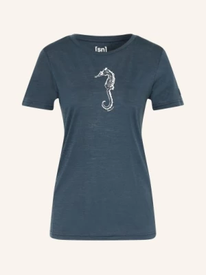 Obrázek produktu Super.Natural Funkční Tričko Sea Horse S Merino Vlnou tmavě modrá / bílá