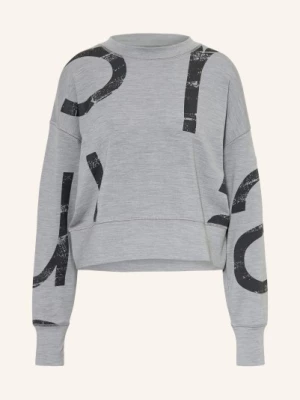 Obrázek produktu Super.Natural Mikina Capital Logo Krissini S Merino Vlnou šedá / černá