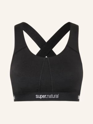 Obrázek produktu Super.Natural Sportovní Podprsenka Feel Good S Síťovinou A Merino Vlnou černá