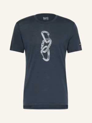 Obrázek produktu Super.Natural Tričko Carabineri S Merino Vlnou modrá / světle šedá