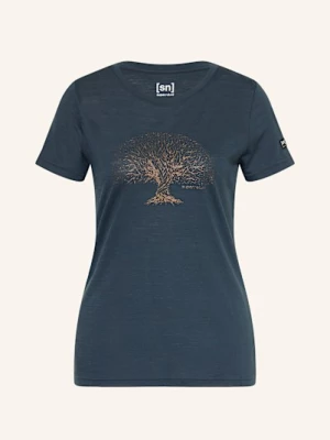 Obrázek produktu Super.Natural Tričko Tree Of Knowledge S Merino Vlnou tmavě modrá