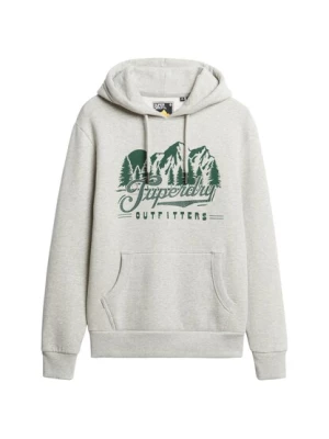 Obrázek produktu Superdry & Co Mikina 'Outfitters'  šedý melír / tmavě zelená