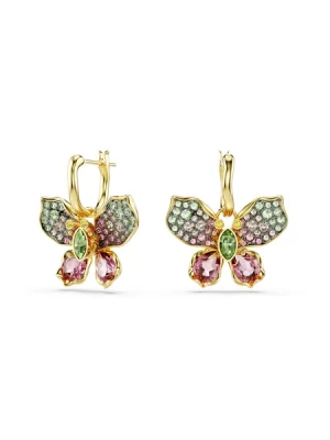 Obrázek produktu Swarovski Náušnice 'Idyllia'  žlutá / zlatá / zelená / růžová